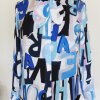 Kurs Bluse mit Foularkragen